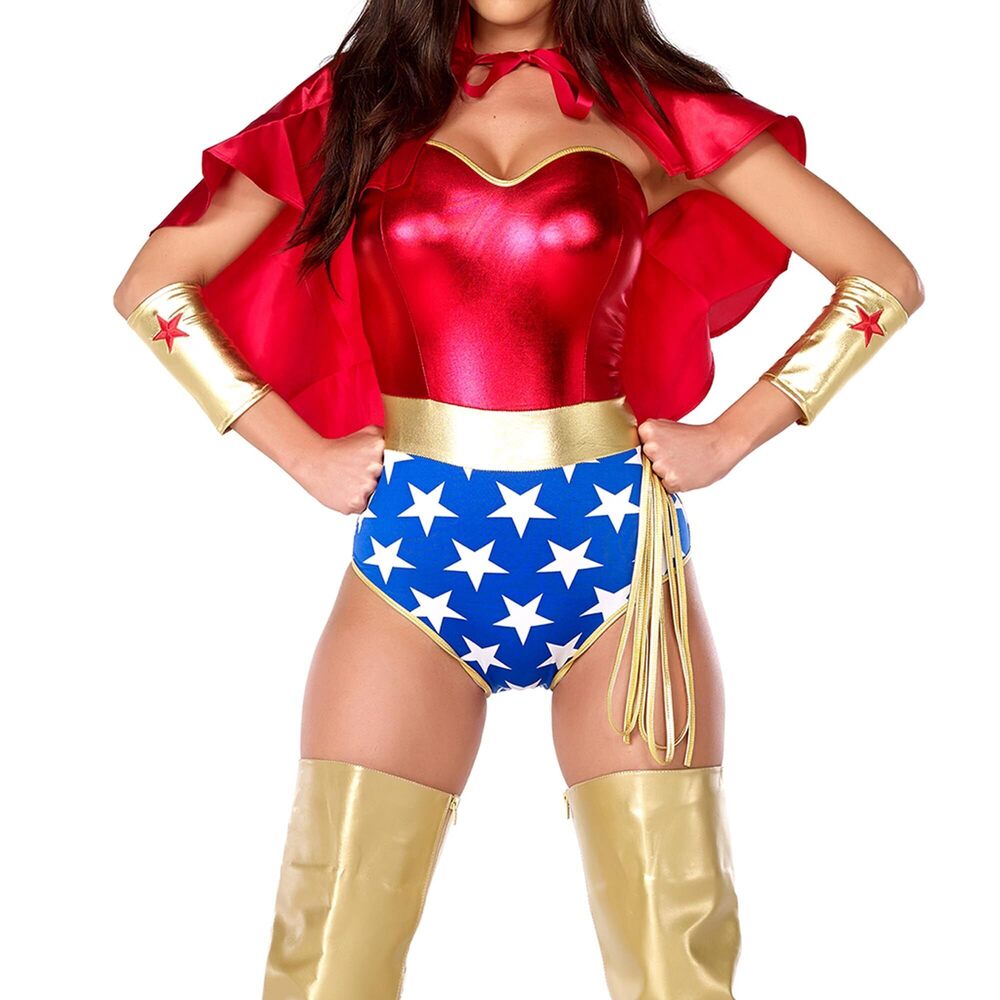 8613 Super Seductress Costume Set, Red, Large/X-Large
